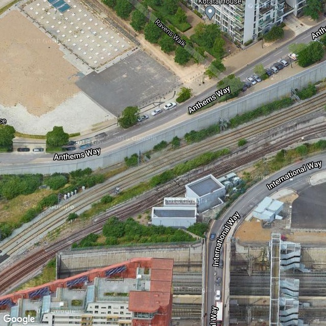 Another view of tracks prior to the covered section